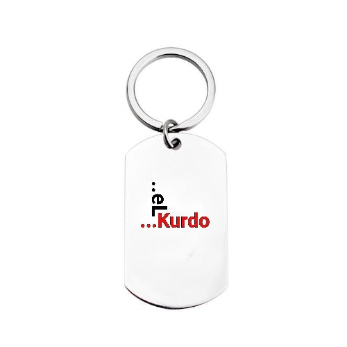 Kurd Steel Keychain – Masi Sorati Alphabet |