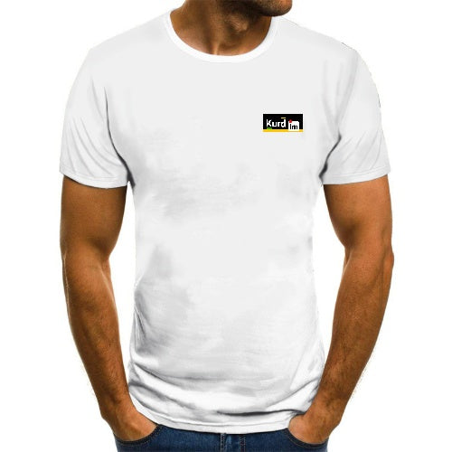 Kurd im White T-Shirt – Pure & Proud | Cotton Blend